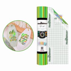 (Bubble Free) Holographic Glossy Rainbow Adhesive Vinyl