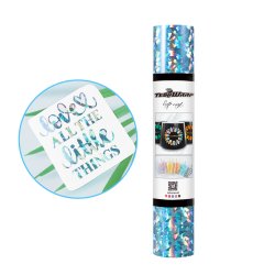 Holographic Glass Flower Adhesive Vinyl