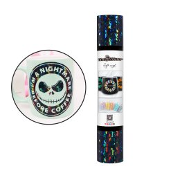 Holographic Glass Flower Adhesive Vinyl