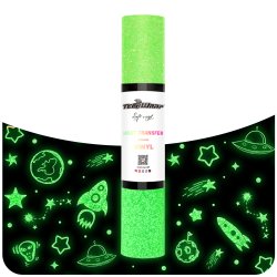 Glitter Glow in the Dark HTV