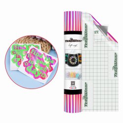 (Bubble Free) Holographic Glossy Rainbow Adhesive Vinyl