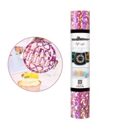 Holographic Glass Flower Adhesive Vinyl