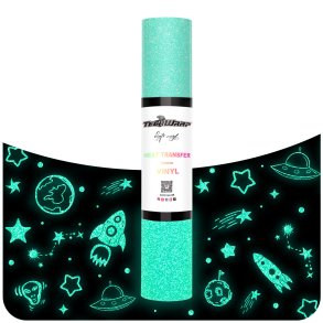Glitter Glow in the Dark HTV