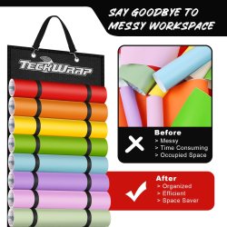 Vinylopbevaring til 24 ruller